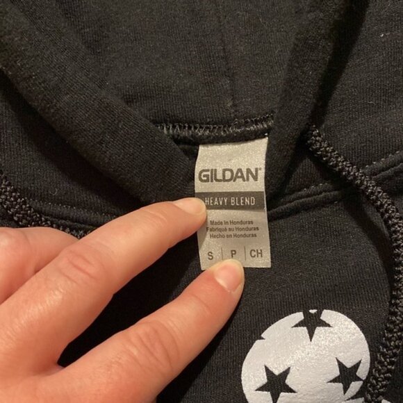 Gildan Neff Disney Black Mickey Mouse Long Sleeve Kangaroo Pouch Hoodie (Small) - Picture 7 of 9